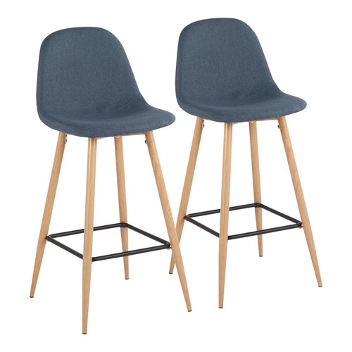 Pebble 30" Fixed-height Barstool - Set Of 2